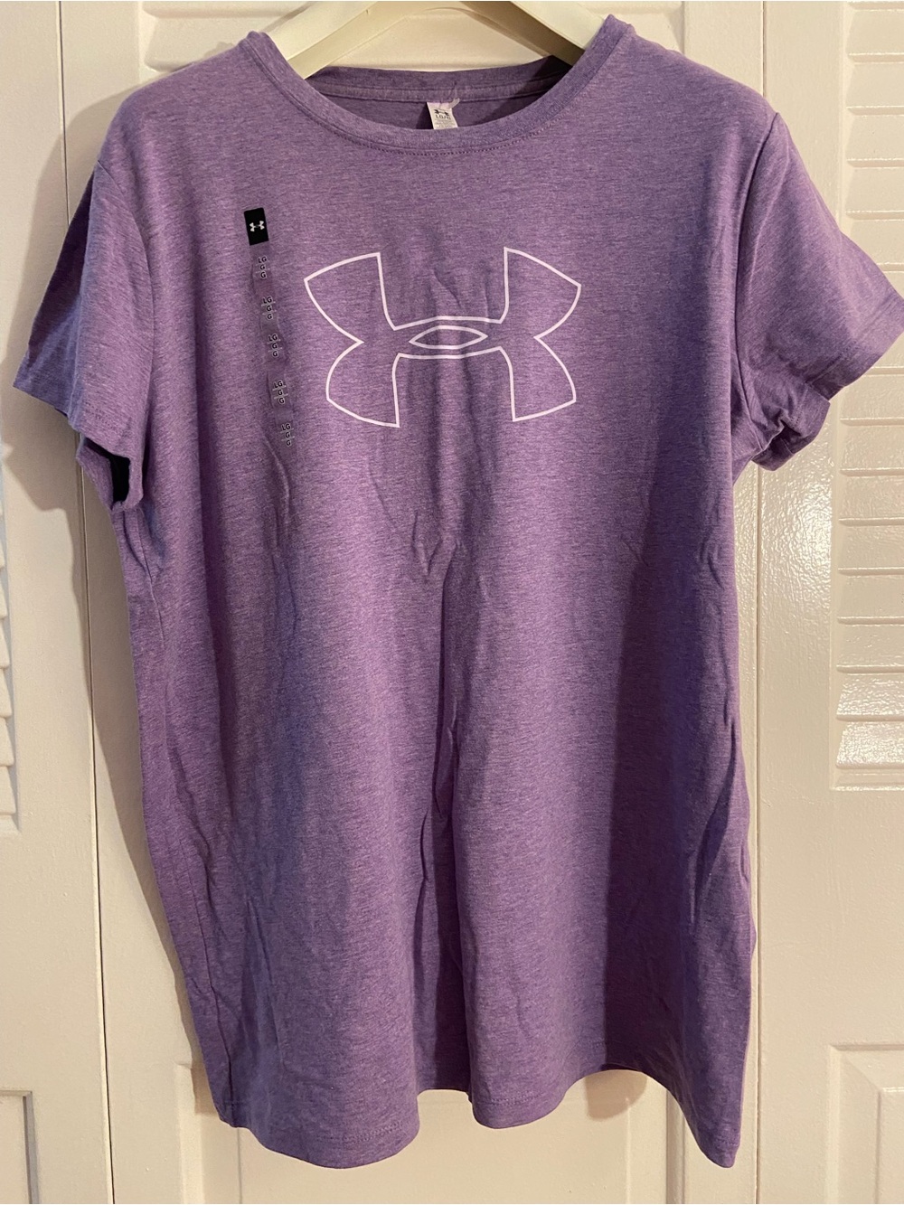 Under Armour Purple Tee with White Logo